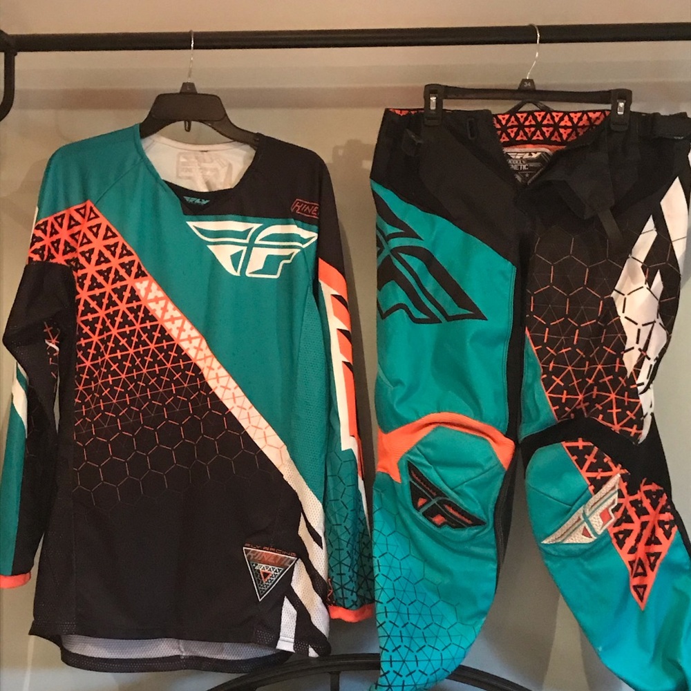 Fly Racing Mens Motocross Jersey & Pants set